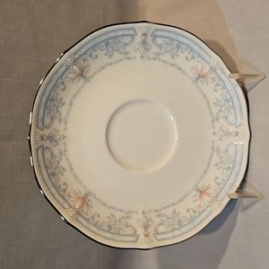 New Noritake Crown Flower 7324 Cup Saucer Only Ivory China